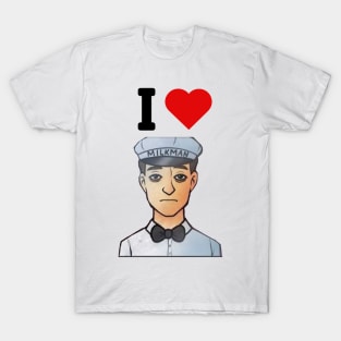 I heart milkman funny tiktok trend design sticker T-Shirt